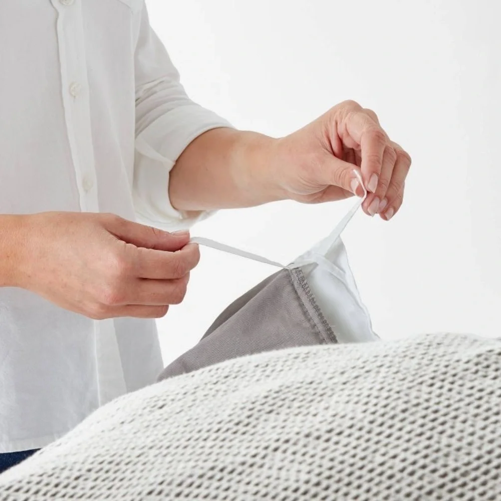Threshold King Washed Waffle Weave Duvet Cover & Sham Set Gray - Threshold